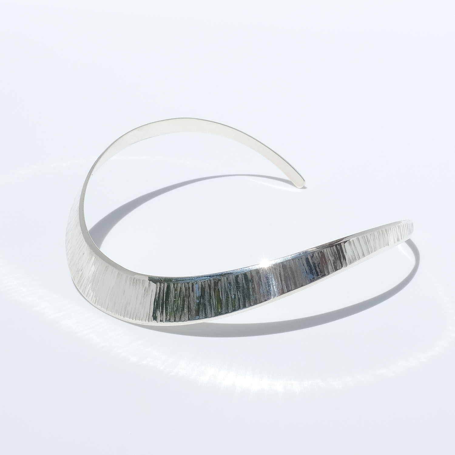 Vintage Bent Knudsen Denmark Sterling Silver Neck Ring/Choker Necklace -  Ruby Lane